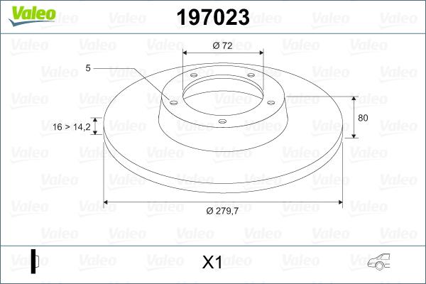 Valeo 197023 - Discofreno www.autoricambit.com