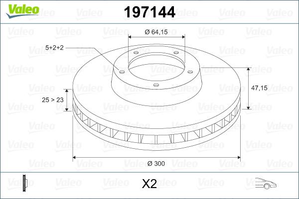 Valeo 197144 - Discofreno www.autoricambit.com