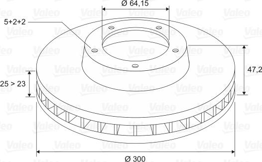 Valeo 197145 - Discofreno www.autoricambit.com