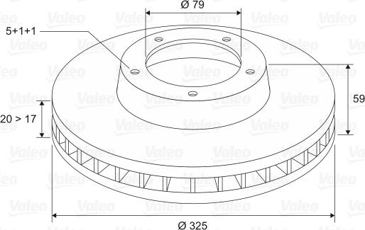 Valeo 197156 - Discofreno www.autoricambit.com