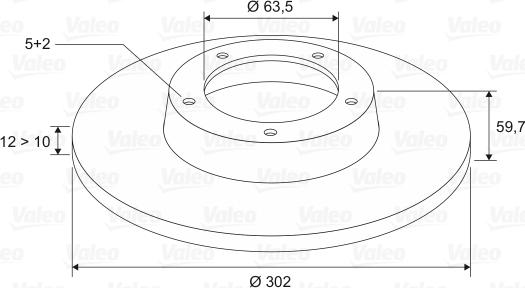 Valeo 197107 - Discofreno www.autoricambit.com