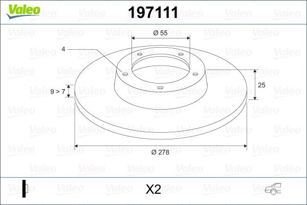 Valeo 197111 - Discofreno www.autoricambit.com