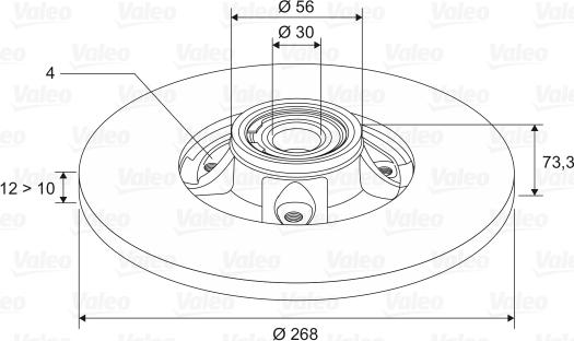 Valeo 197117 - Discofreno www.autoricambit.com