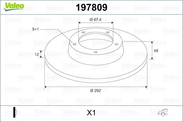 Valeo 197809 - Discofreno www.autoricambit.com