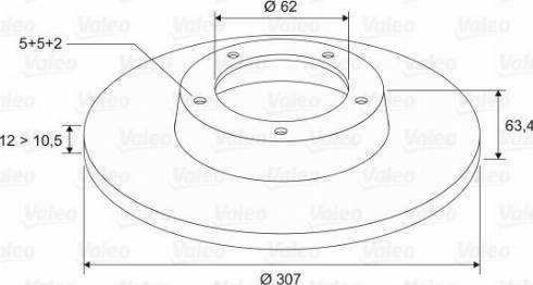 Valeo 197340 - Discofreno www.autoricambit.com