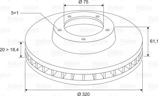 Valeo 197319 - Discofreno www.autoricambit.com