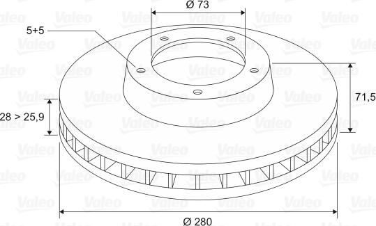 Valeo 197248 - Discofreno www.autoricambit.com