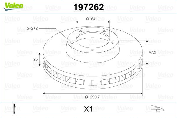 Valeo 197262 - Discofreno www.autoricambit.com