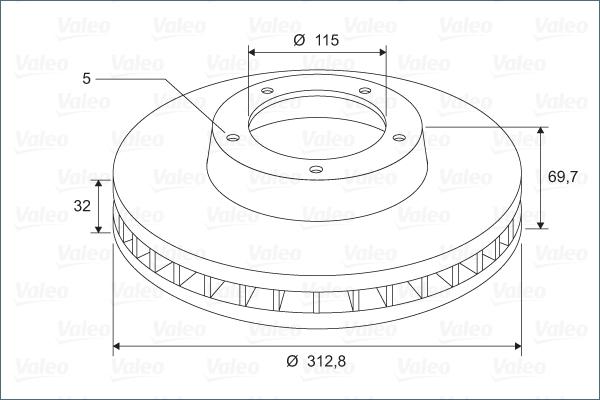 Valeo 197278 - Discofreno www.autoricambit.com