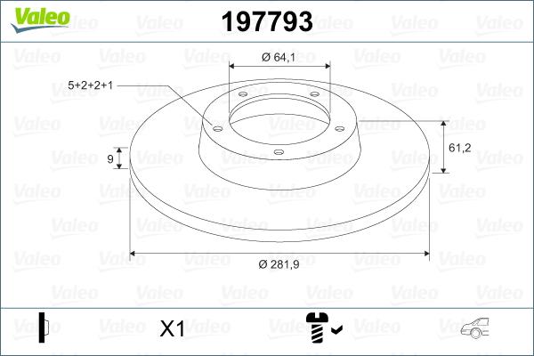 Valeo 197793 - Discofreno www.autoricambit.com