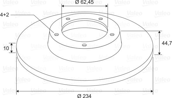 Valeo 197707 - Discofreno www.autoricambit.com