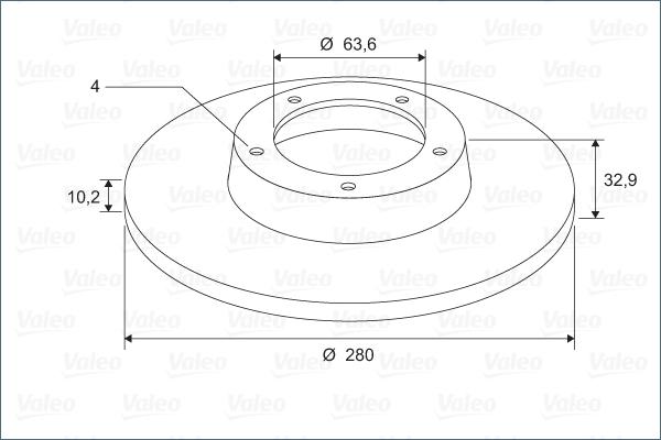 Valeo 197776 - Discofreno www.autoricambit.com