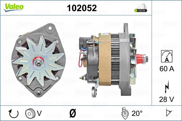 Valeo 102052 - Alternatore www.autoricambit.com