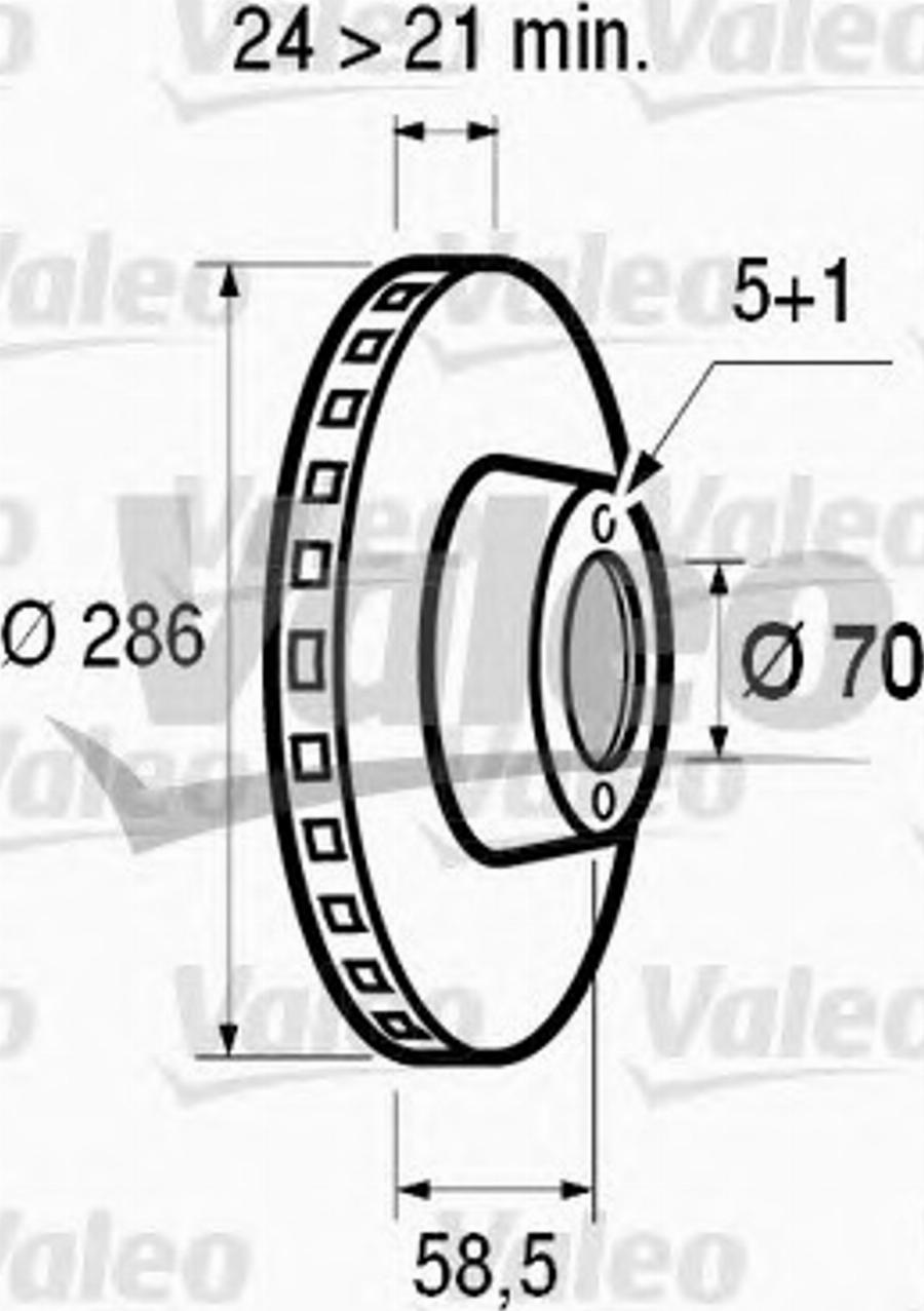 Valeo 186492 - Discofreno www.autoricambit.com