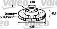 Valeo 186405 - Discofreno www.autoricambit.com