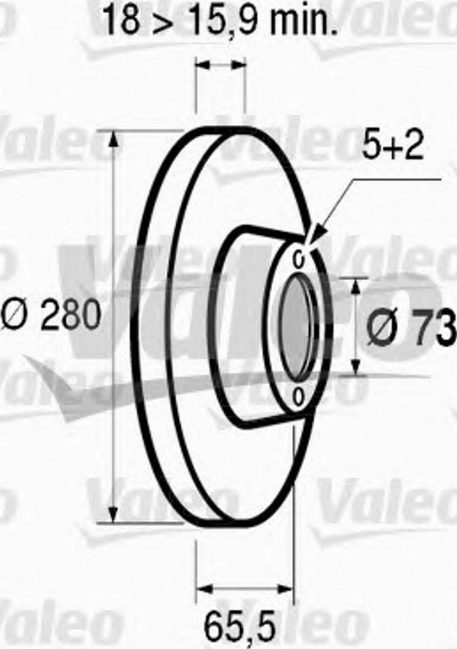 Valeo 186417 - Discofreno www.autoricambit.com