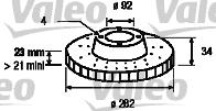 Valeo 186439 - Discofreno www.autoricambit.com