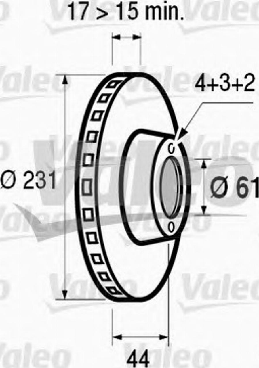 Valeo 186430 - Discofreno www.autoricambit.com