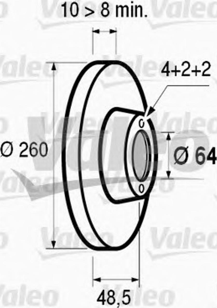 Valeo 186437 - Discofreno www.autoricambit.com