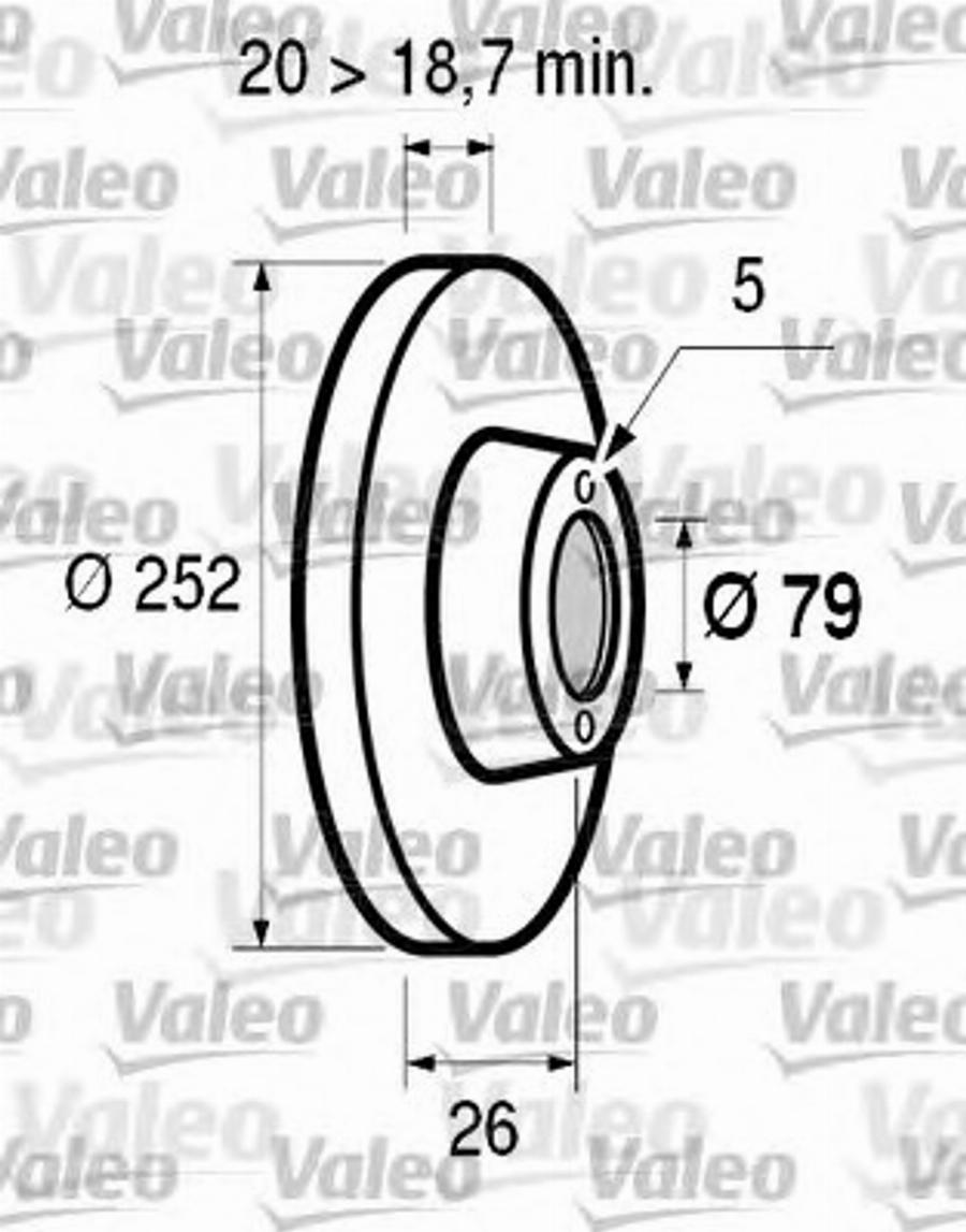 Valeo 186542 - Discofreno www.autoricambit.com