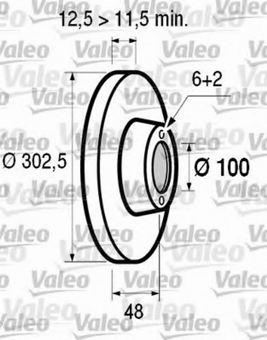 Valeo 186507 - Discofreno www.autoricambit.com