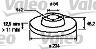 Valeo 186510 - Discofreno www.autoricambit.com