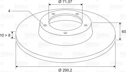 Valeo 186579 - Discofreno www.autoricambit.com