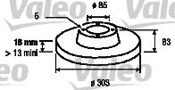 Valeo 186692 - Discofreno www.autoricambit.com