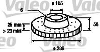 Valeo 186645 - Discofreno www.autoricambit.com