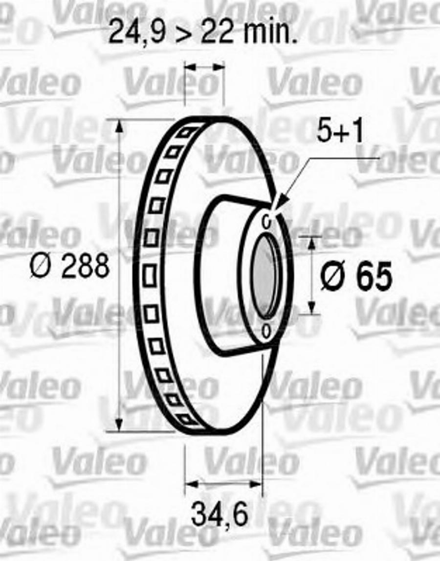 Valeo 186602 - Discofreno www.autoricambit.com