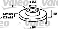 Valeo 186614 - Discofreno www.autoricambit.com