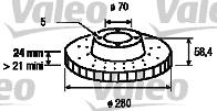 Valeo 186625 - Discofreno www.autoricambit.com