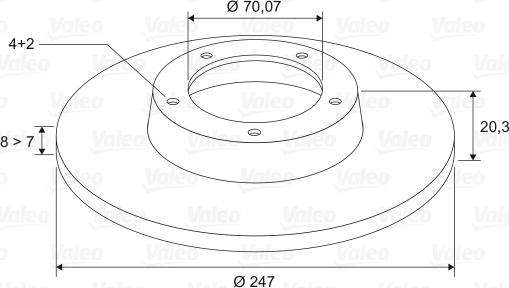 Valeo 186196 - Discofreno www.autoricambit.com