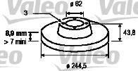 Valeo 186143 - Discofreno www.autoricambit.com