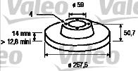 Valeo 186147 - Discofreno www.autoricambit.com