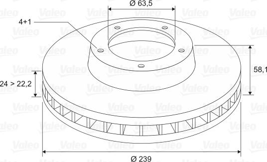 Valeo 186159 - Discofreno www.autoricambit.com