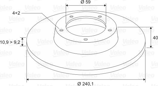 Valeo 186155 - Discofreno www.autoricambit.com