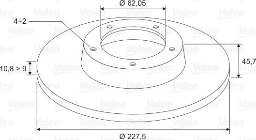 Valeo 186151 - Discofreno www.autoricambit.com