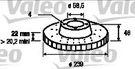 Valeo 186102 - Discofreno www.autoricambit.com