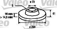 Valeo 186136 - Discofreno www.autoricambit.com