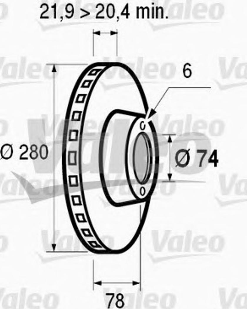 Valeo 186 120 - Discofreno www.autoricambit.com