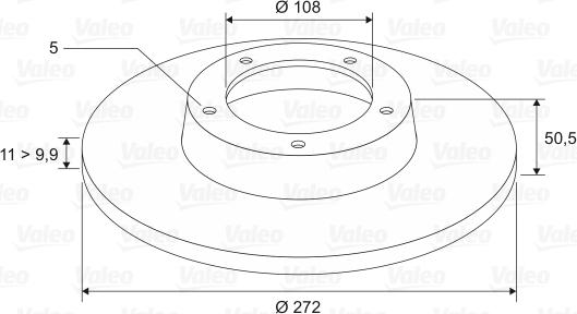 Valeo 186172 - Discofreno www.autoricambit.com