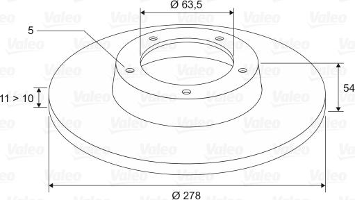 Valeo 186844 - Discofreno www.autoricambit.com