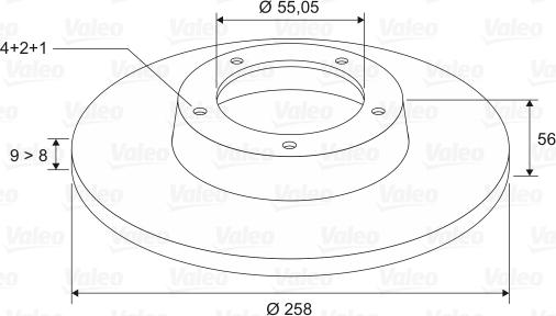 Valeo 186848 - Discofreno www.autoricambit.com