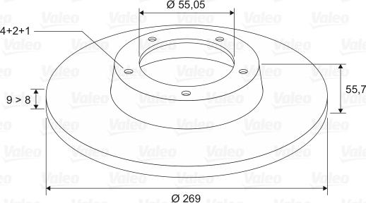 Valeo 186847 - Discofreno www.autoricambit.com