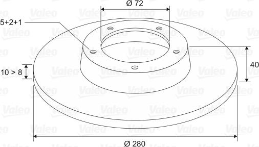 Valeo 186851 - Discofreno www.autoricambit.com