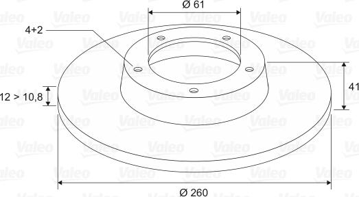 Valeo 186802 - Discofreno www.autoricambit.com