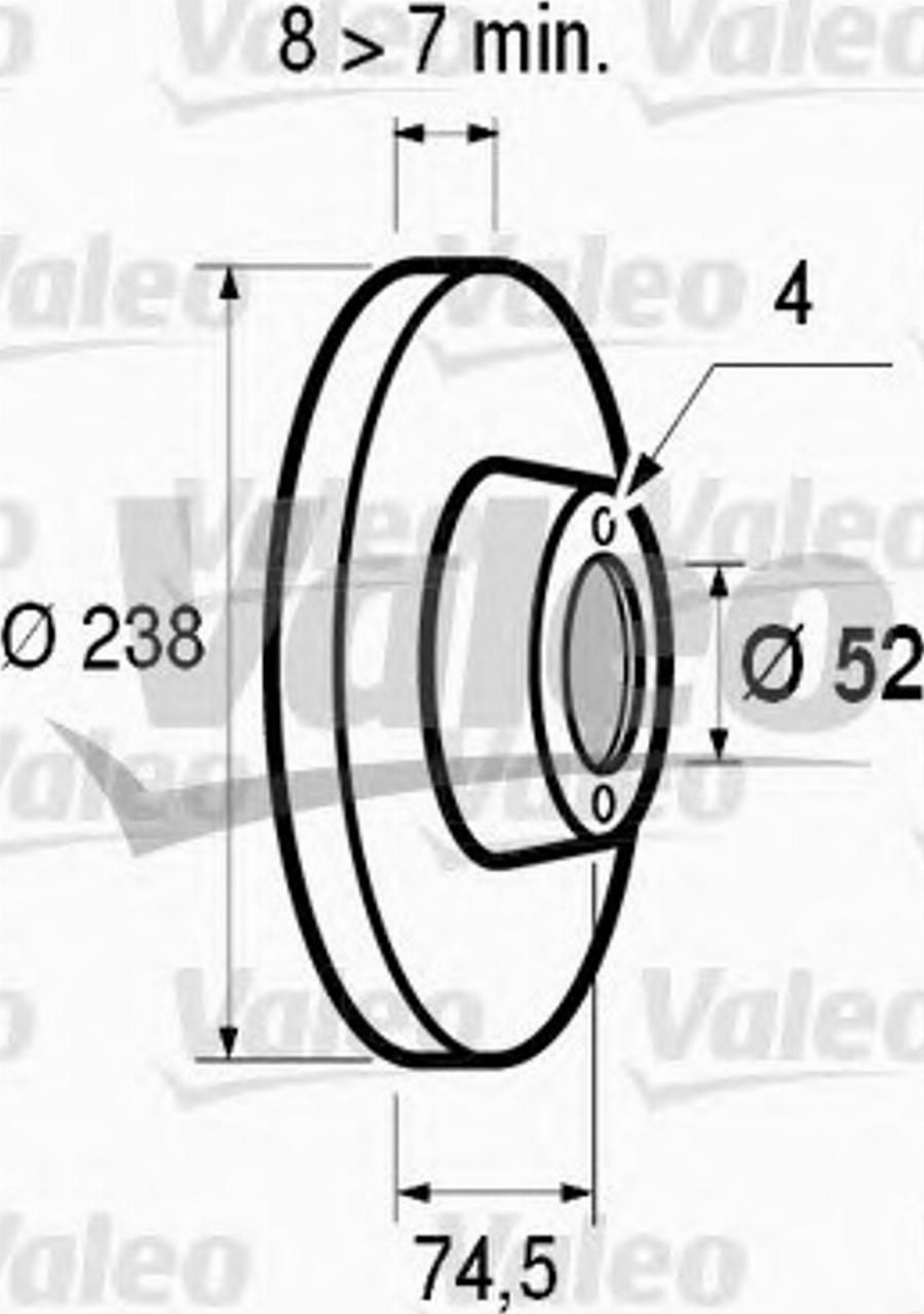 Valeo 186 309 - Discofreno www.autoricambit.com