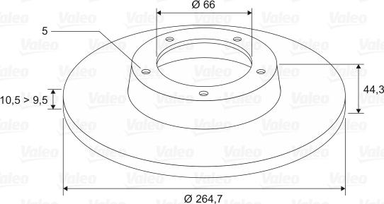 Valeo 186307 - Discofreno www.autoricambit.com