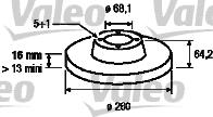 Valeo 186314 - Discofreno www.autoricambit.com